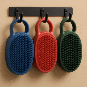 Rubber Curry Comb Trio